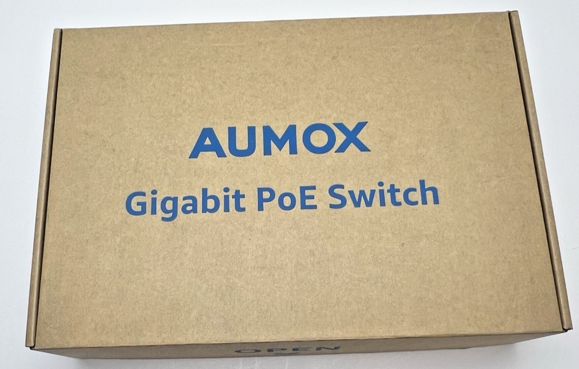 AUMOX SG518P 18 Port Gigabit PoE Switch 16 PoE 2 Uplink 250W Open Box