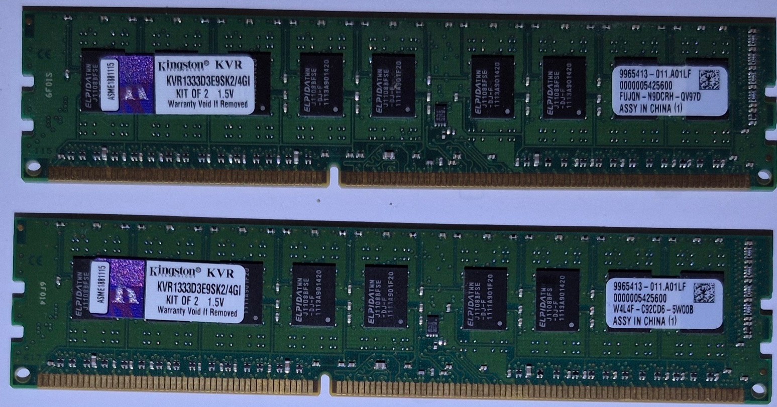 Kingston ValueRAM 8GB (2x4GB) 1333MHz 240-pin DDR3 DIMM RAM Module...
