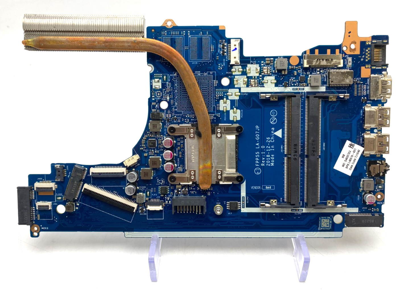 HP 15-DB 15-DB0043NR AMD R3 3200U 2.60GHz DDR4 MOTHERBOARD L46516-601 LA-G07JP