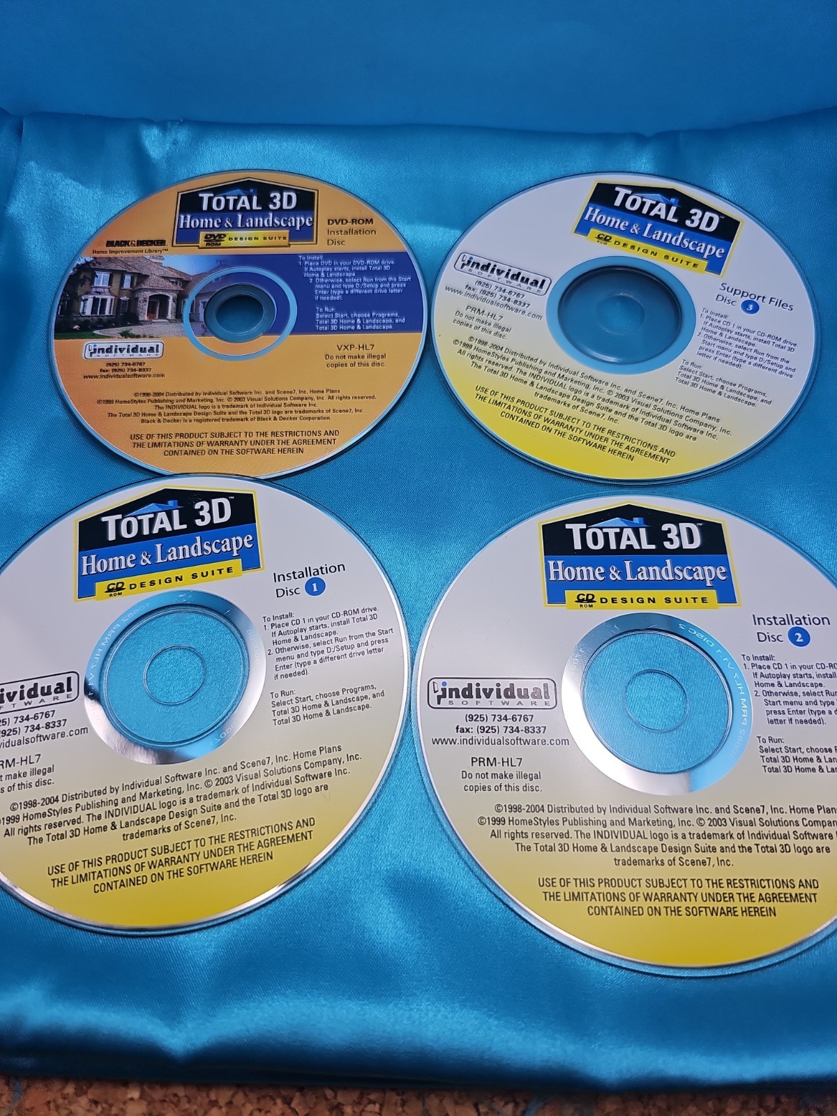 Total 3D Home, Landscape & Deck - Premium Suite 4 Disc Set Discs Only