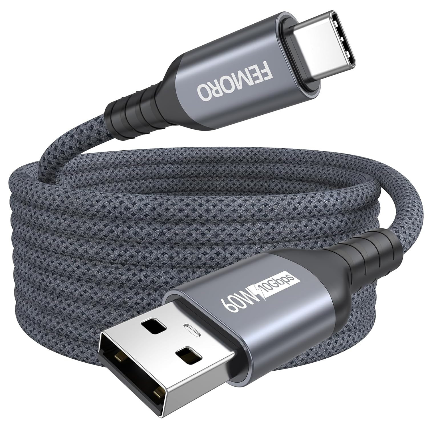 USB C Cable 15ft, Long USB 3.2 Gen2 10Gbps Data Transfer & 5V/3A Fast Charging A