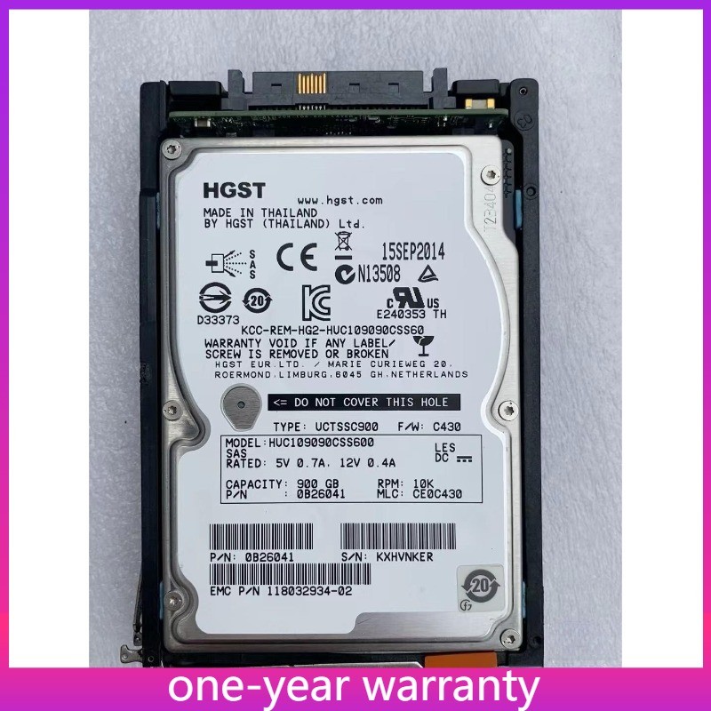 1PCS V4-2S10-900 EMC 005049809 2.5" 900GB 10K 6G SAS Hard Drive HDD in Caddy VN