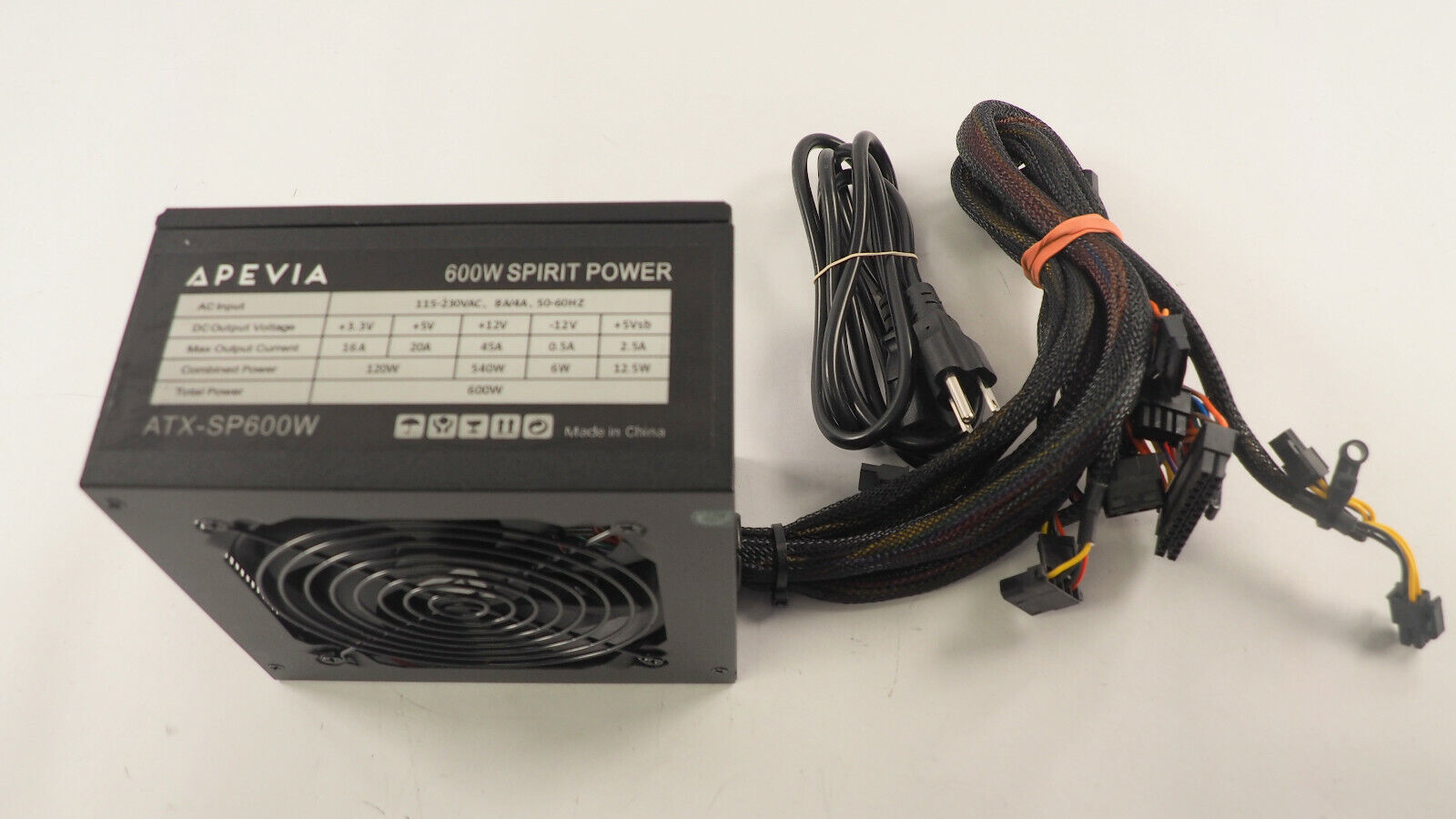 Apevia Spirit Power Series  ATX-SP600W Power Supply
