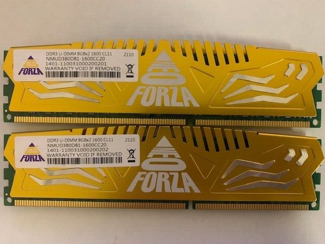Neo Forza Encke 16GB (8GBX2) DDR3 1600 PC3-12800 NMUD380D81-1600CC20