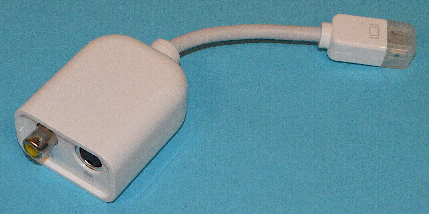 *Vintage* Apple Mini VGA to Composite/S Video Adapter M9109G/A *Used* 