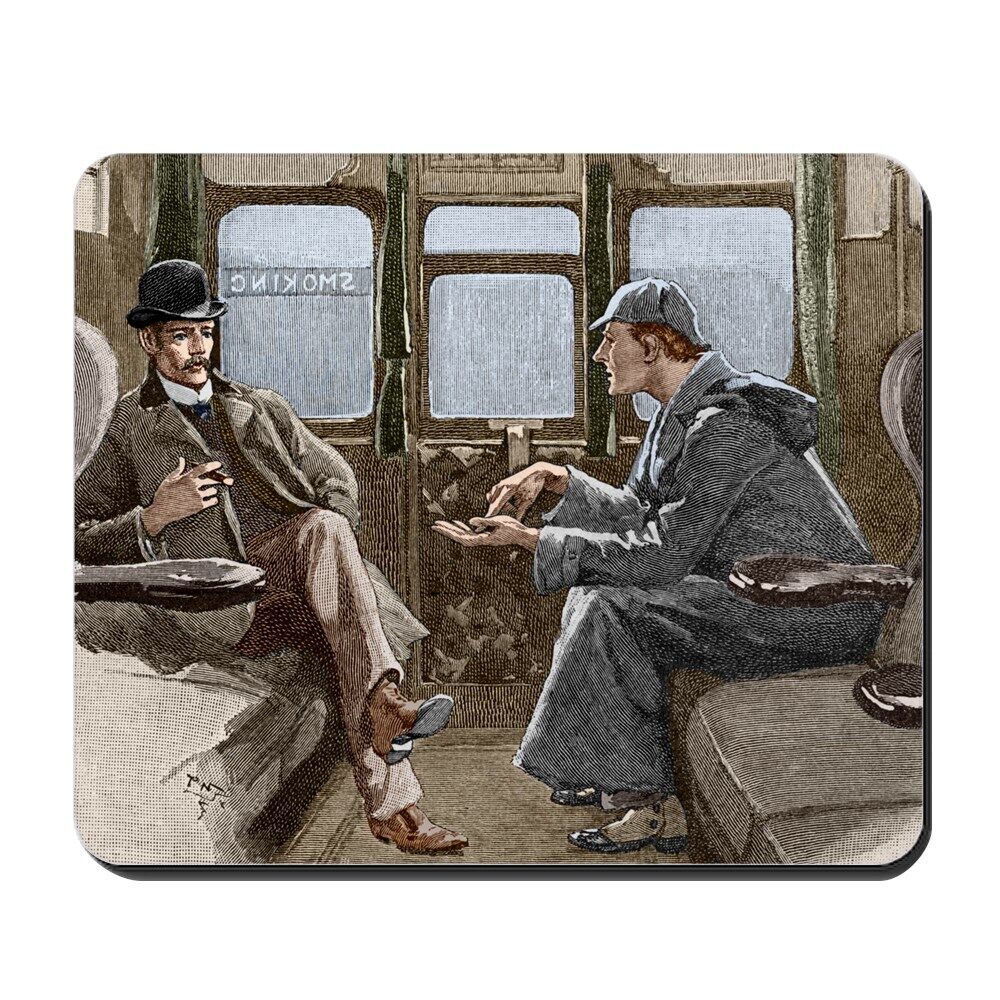 CafePress Sherlock Holmes And Dr. Watson Mousepad  (1176044950)