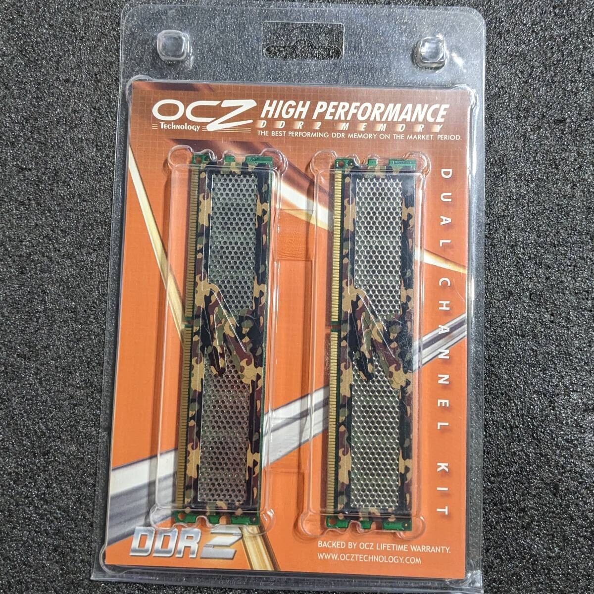 OCZ 2GB DDR2 RAM (1GB×2) Camouflage Pattern Unused Verified by Memtest