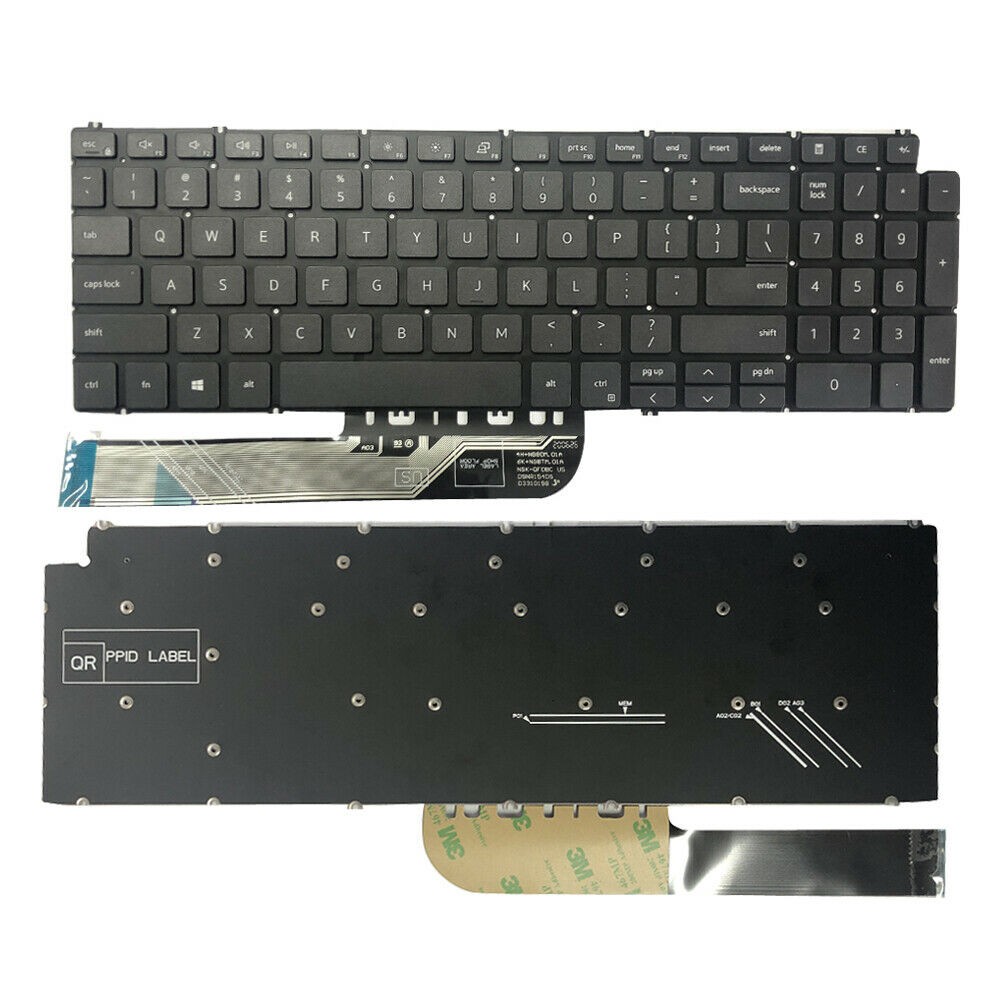 US Layout Keyboard for Dell Inspiron 7506 15-7506 2-in-1 Non Backlit Backlight