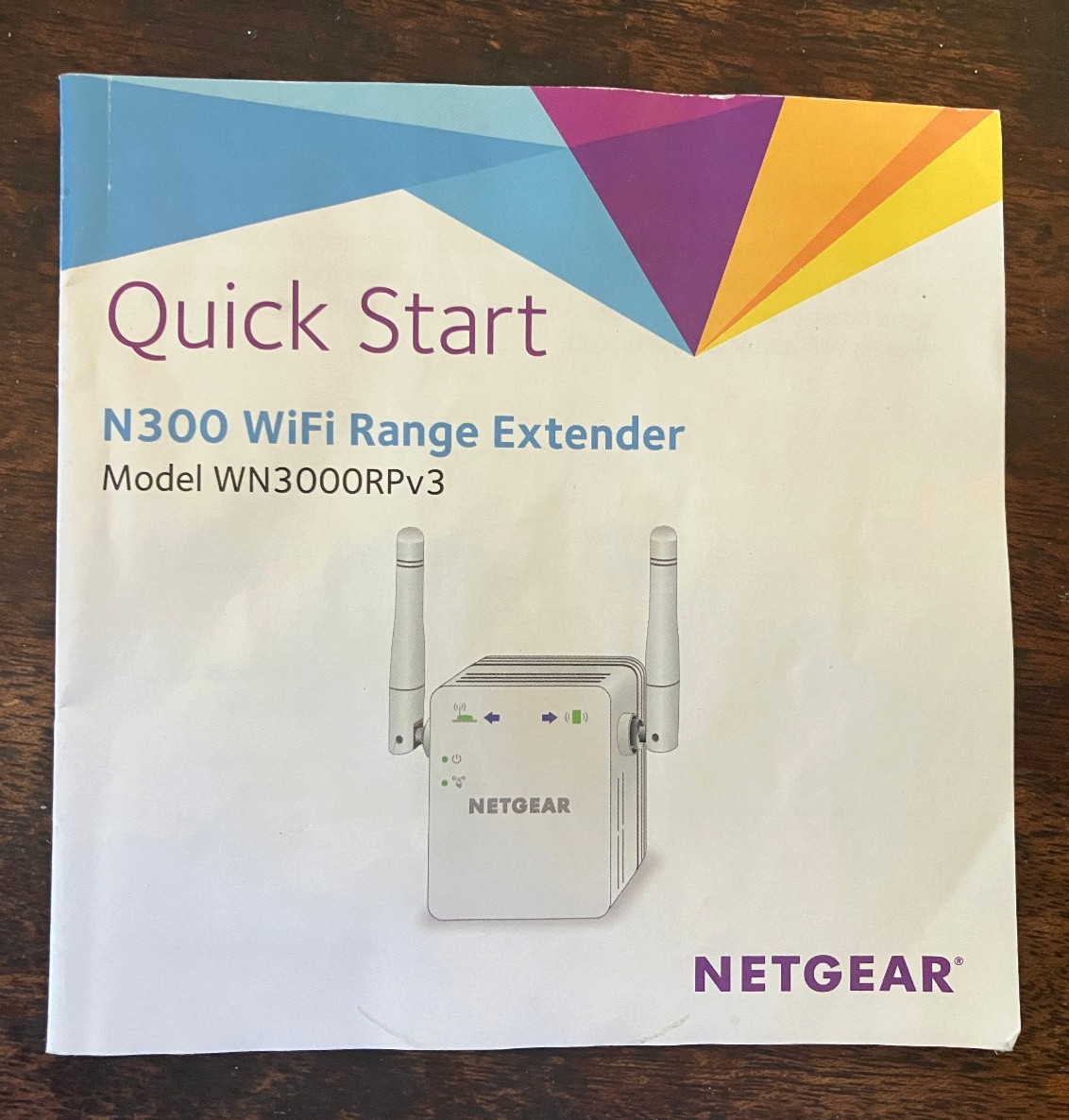 NETGEAR WN3000RP N300 Wi-Fi Range Extender Booster  2.4GHz instruction Manual