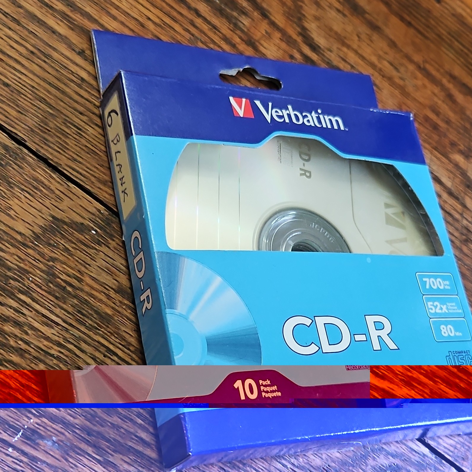 Verbatim CD-R Recordable 700MB 52x 80 Min 6 Pack Spindle (97955)