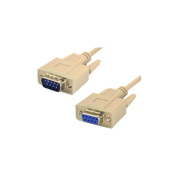 15FT DB9 DB 9 9-Pin RS-232 Male to Female M/F Serial Extension Cable
