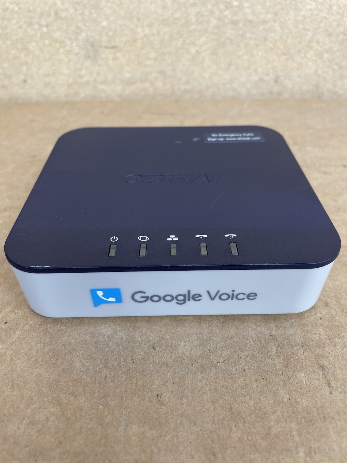 Obihai OBi202 VoIP Google Voice Telephone adapter Fax Support with Power Supply