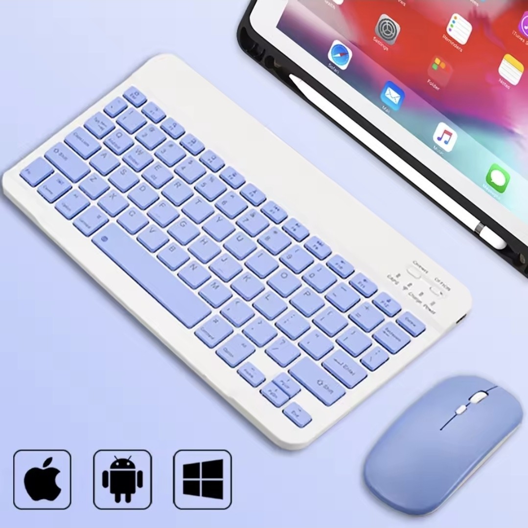 Universal Bluetooth Keyboard & Mouse for Phones, Tablets & iPads