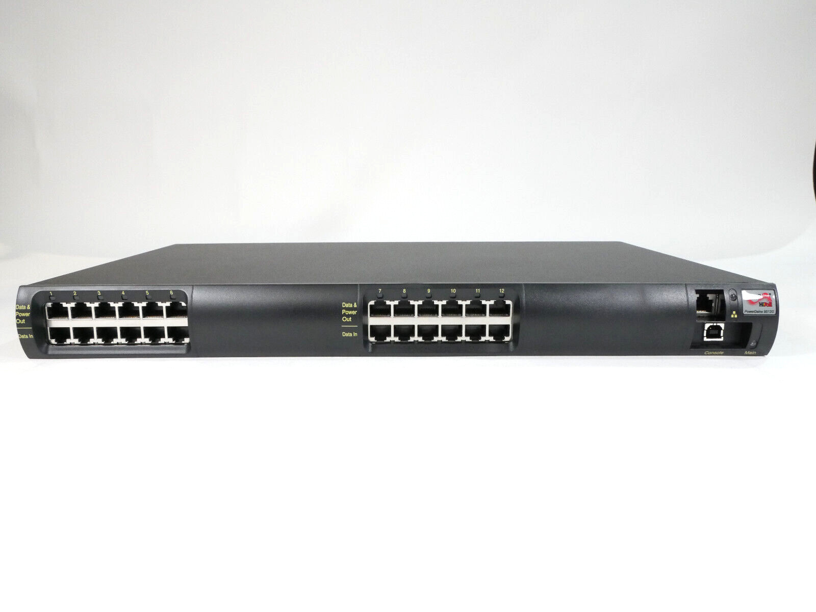 Microsemi PowerDsine 9512G Gigabit PPOE Midspan | 12 Input + 12 Output Ports