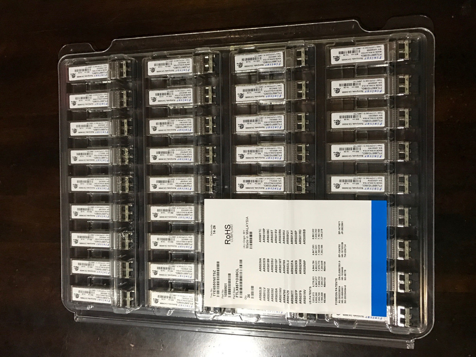 SFP-10GE-SR Finisar Sonicwall 01-SSC-9785 10G 850nm for NSA 6600 5600 4600 3600