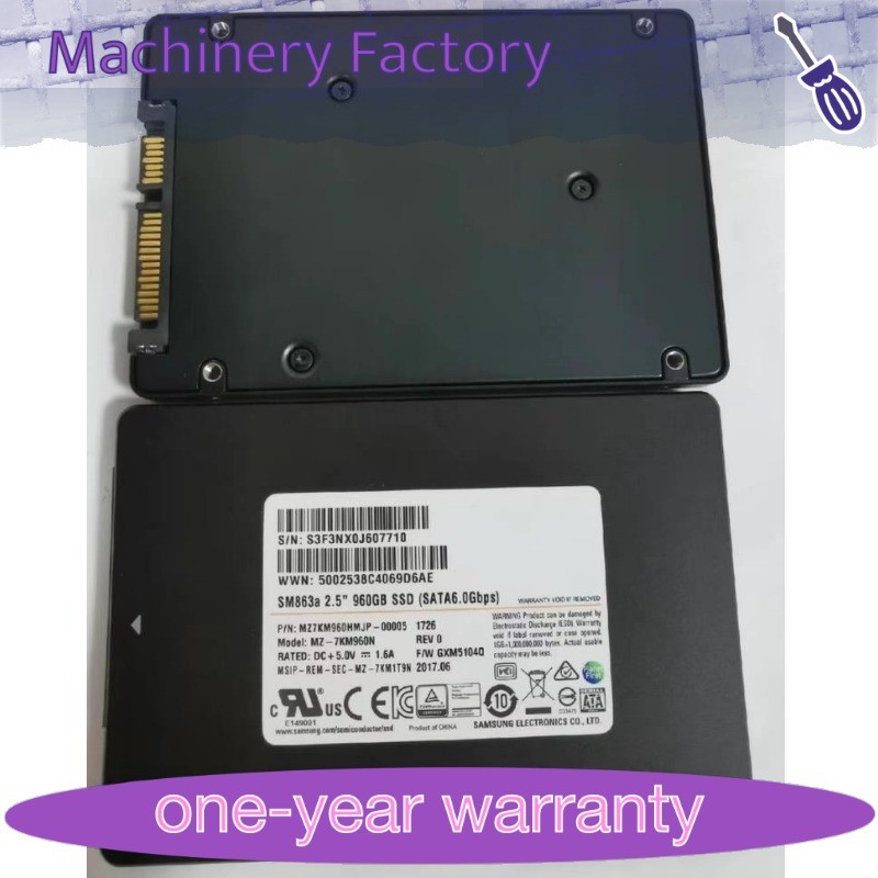 Samsung SM863a 960GB SSD MZ-7KM960N MZ7KM960HMJP-00005 GXM5104Q 2.5" SATA 6Gbps