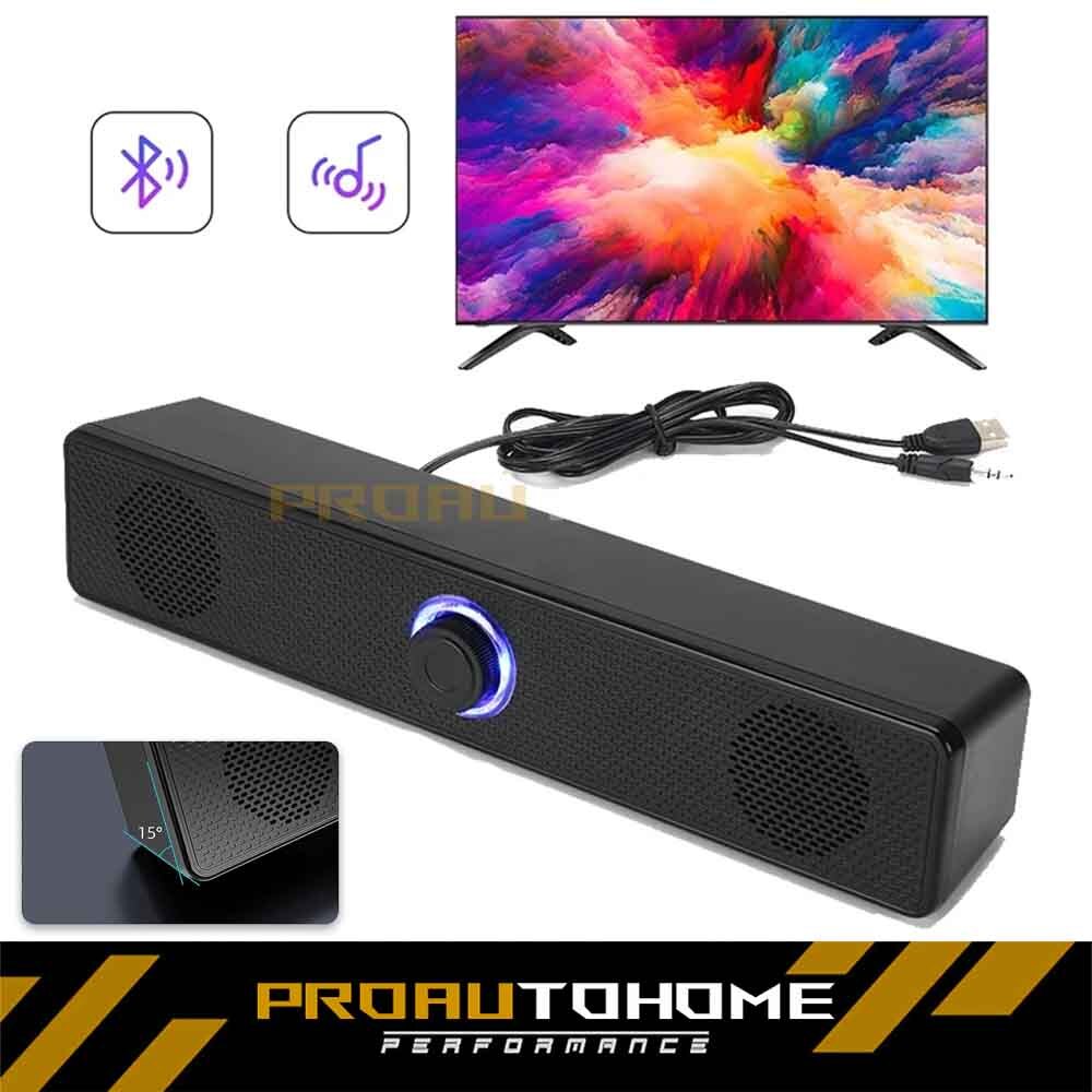 Stereo Bass Sound Computer Speakers 3.5mm USB Wired Soundbar for Desktop Laptop