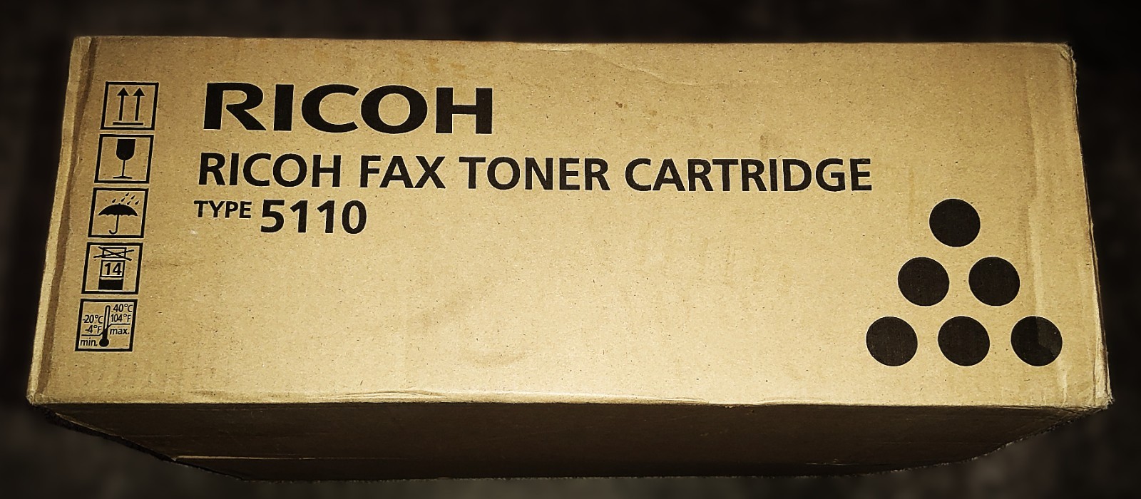 Genuine Ricoh 430208 Fax Type 5110 Black Toner Cartridge Ricoh 5510L/NF