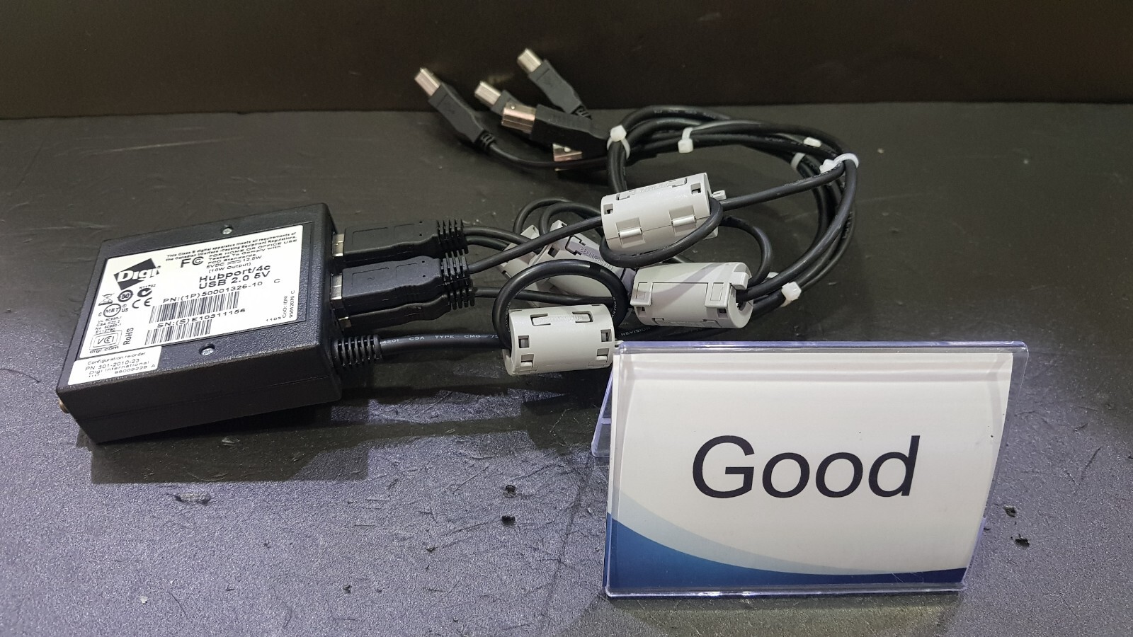 Digi 50001326-10: Hubport/4c, USB Hub, USB 2.0 Hub, 5V (1156)