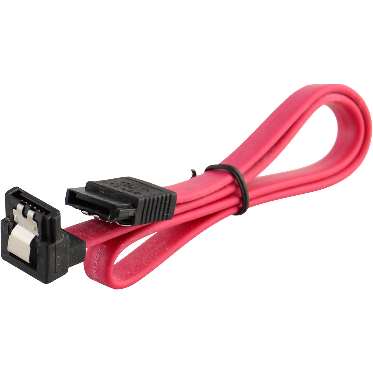 SATAIII Cable 6Gbps 90Degree Right Angle Locking Latch 18 Inches for HDD SSD LOT