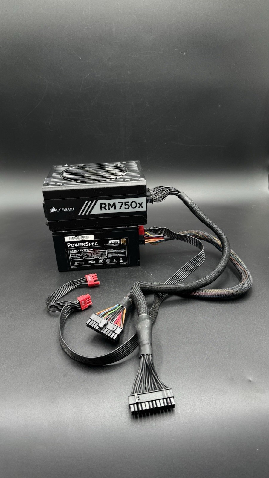 Corsair RM750x & PowerSpec PS 750GFM 750W PSU Lot Untested For Parts