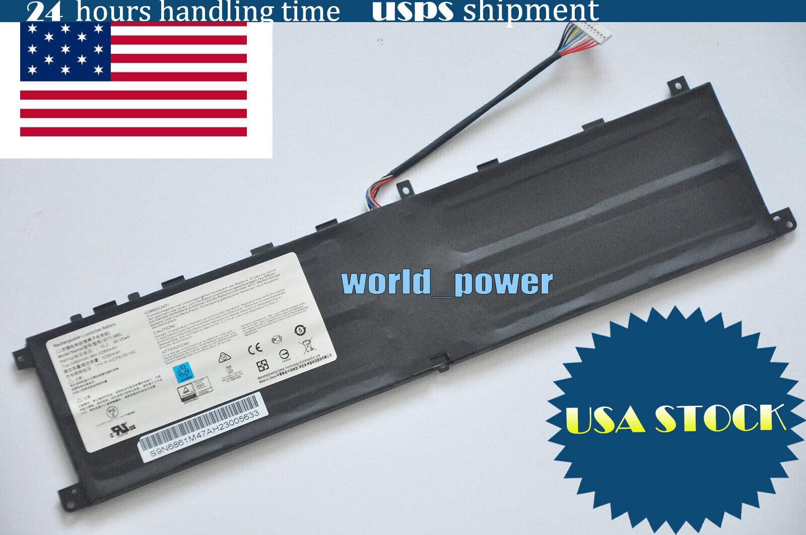 USA New OEM Genuine BTY-M6L Battery for MSI GS65 8RF 8RE PS42 8RB P65 9RE PS63 