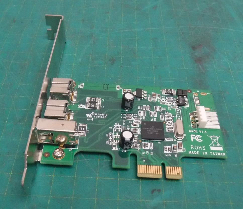 StarTech PEX1394B3 3-Port FireWire PCIe Card