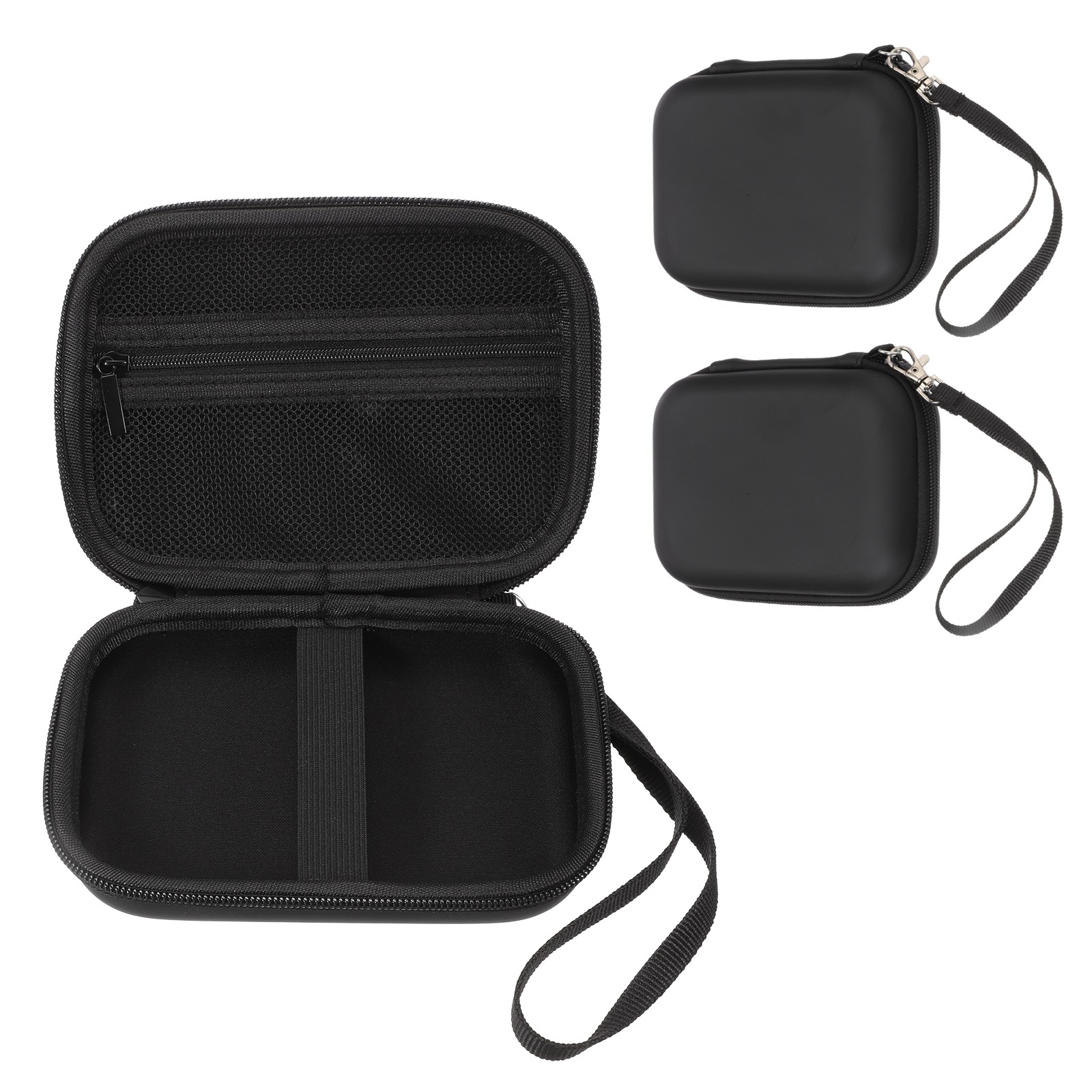 Label Maker Case for Label Maker Machine, 2 Pcs Label Printer Case, Black