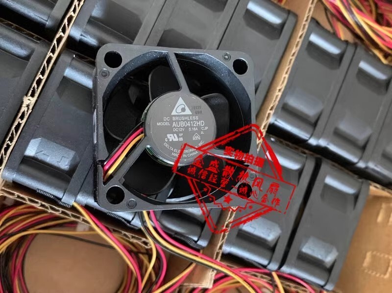 Delta AUB0412HD DC12V 0.16A 4CM 3-Wire Projector Cooling Fan
