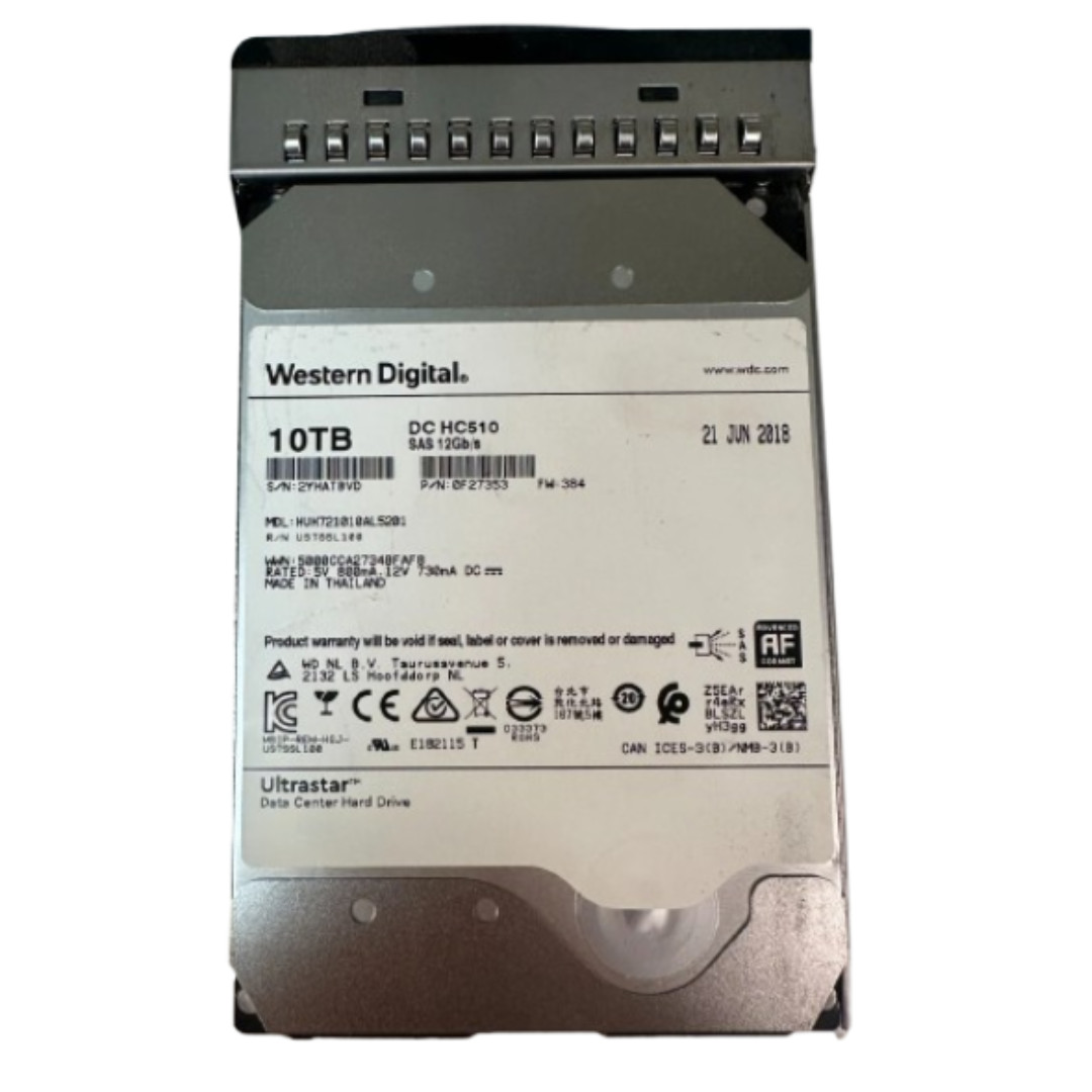 Western Digital 0F27353 HUH721010AL520 3.5" 10TB 12Gb/s SAS Drive