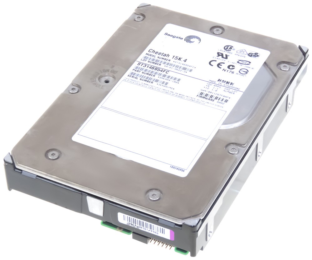 HARD DRIVE SEAGATE CHEETAH 15K.4 ST3146954FC 146GB 15K 8MB FIBRE CHANNEL 3.5'' 