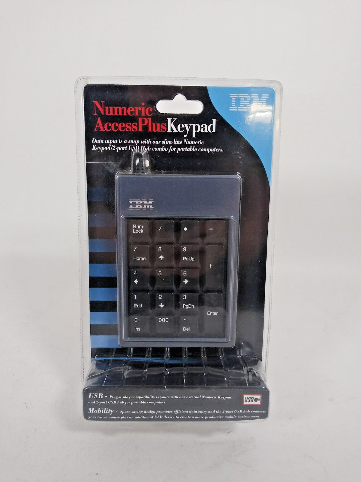 IBM Numeric AccessPlus Keypad, Sealed NEW, USB, vintage