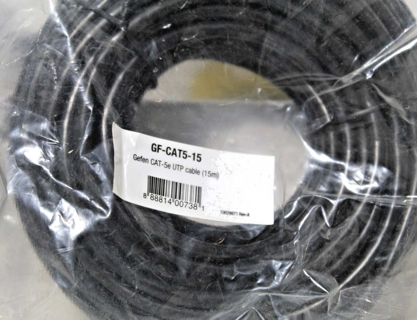 GEFEN Cat5e Ethernet Cable 15m  Black GF-CAT5-15 Two are included in order