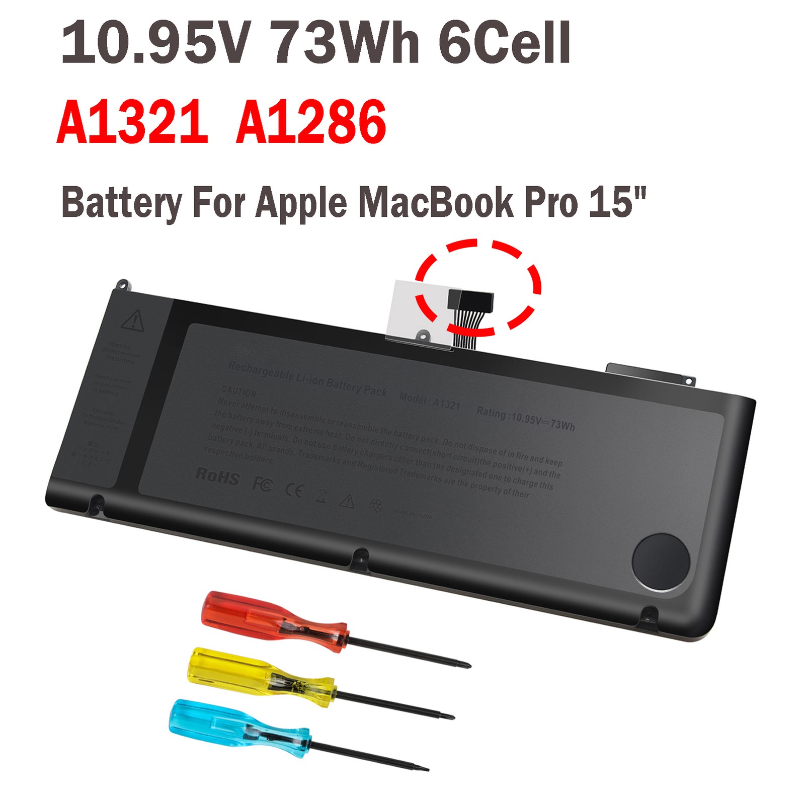 🧡LOT A1321 Battery For Apple MacBook Pro 15" A1286 Mid 2009 (Early/Late 2010)