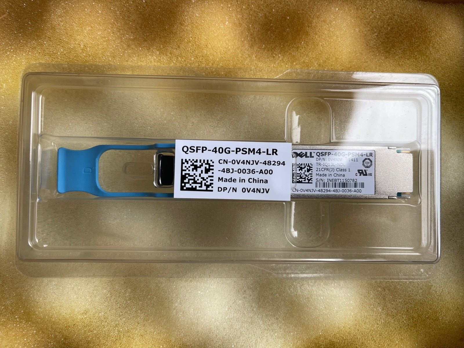 New Genuine OEM Dell 40GbE 40GE QSFP MPO MPT Dell V4NJV QSFP-40G-PSM4-LR