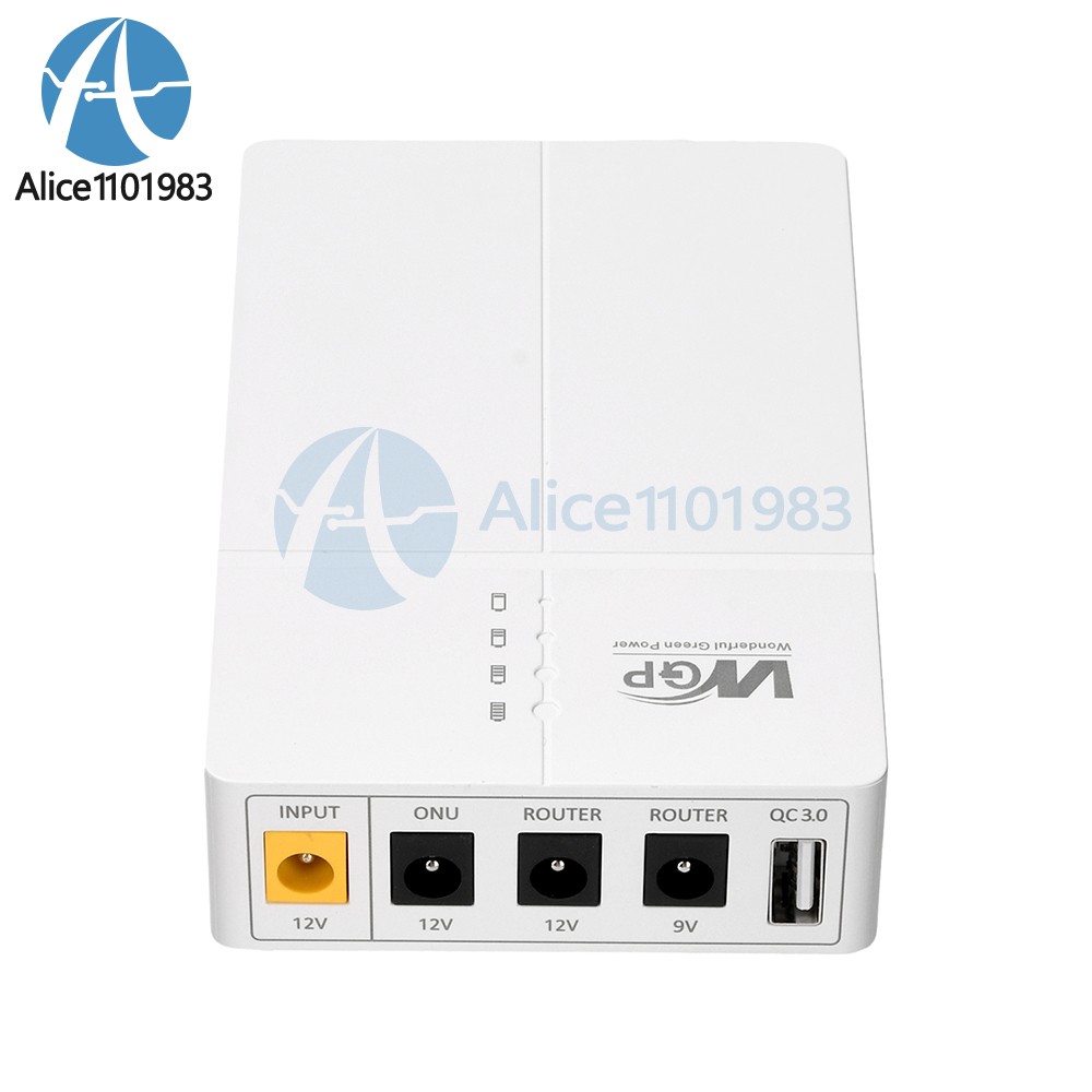 DC 9V 12V Router UPS Uninterruptible Power Supply 13500mAh Backup Power Bank