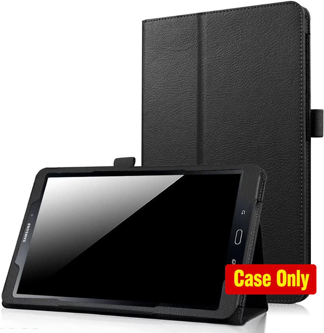Premium Black PU Leather Stand Cover Case for Galaxy Tab A 8.0 2017 Model T380/T