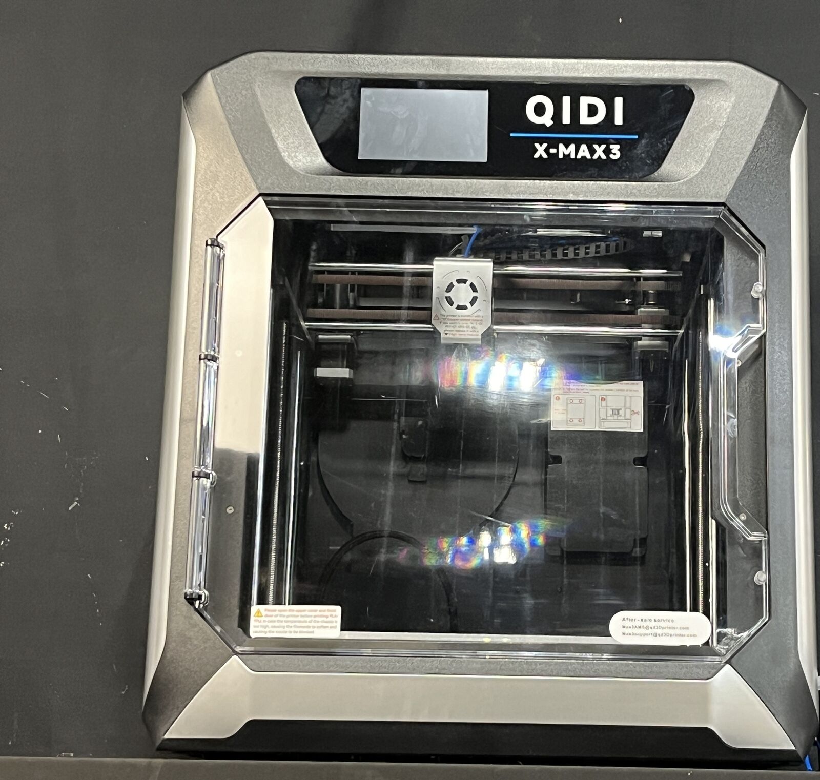 QIDI Tech X-max 3 3-D Printer Grey/Black Used