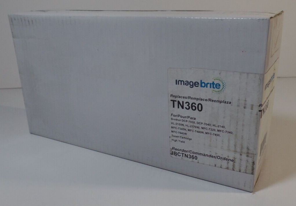 Image Brite for Brother TN360 Black High Yield Toner Cartridge