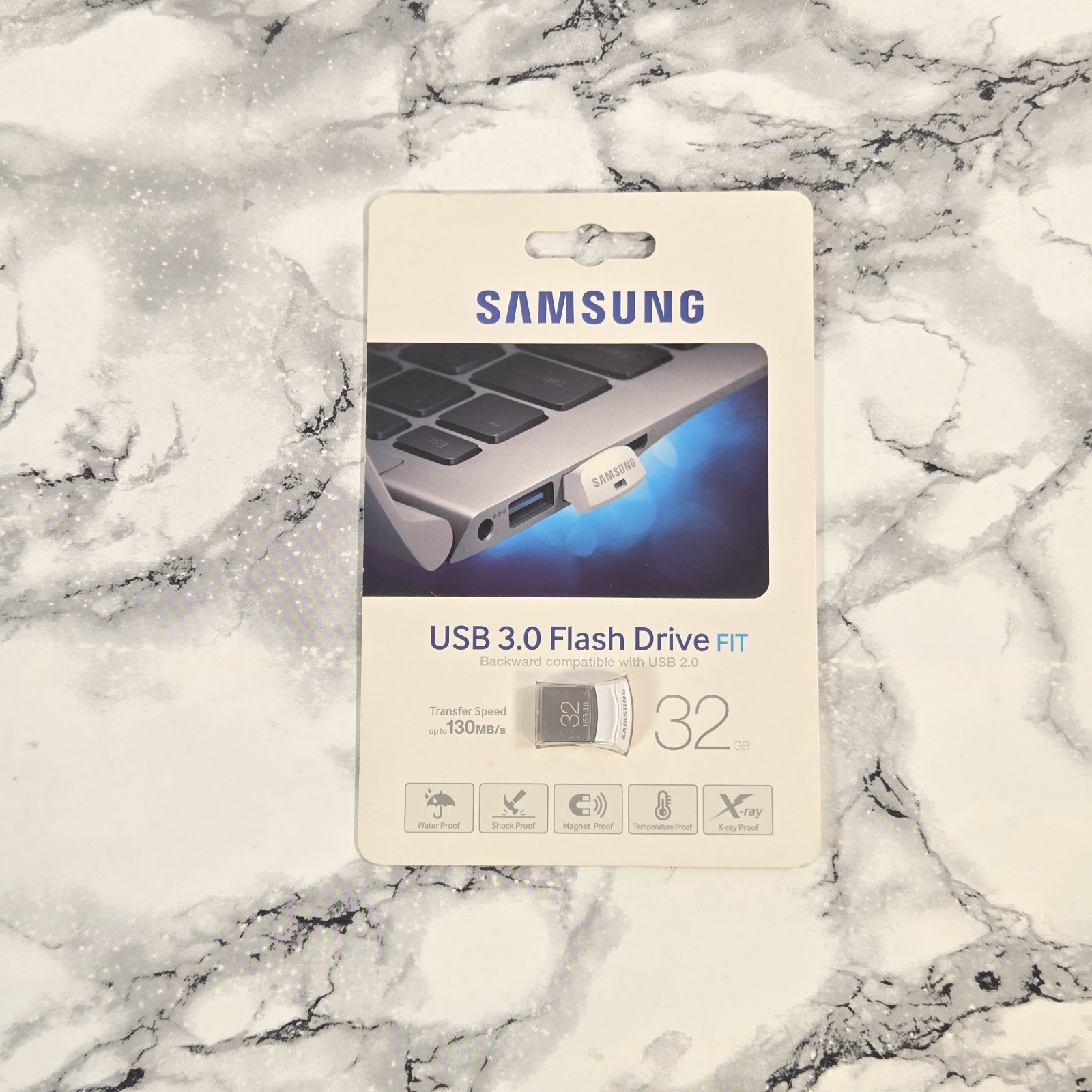 NEW - Samsung USB 3.0 Flash Drive FIT (32 GB) (Backward Compatible With USB 2.0)