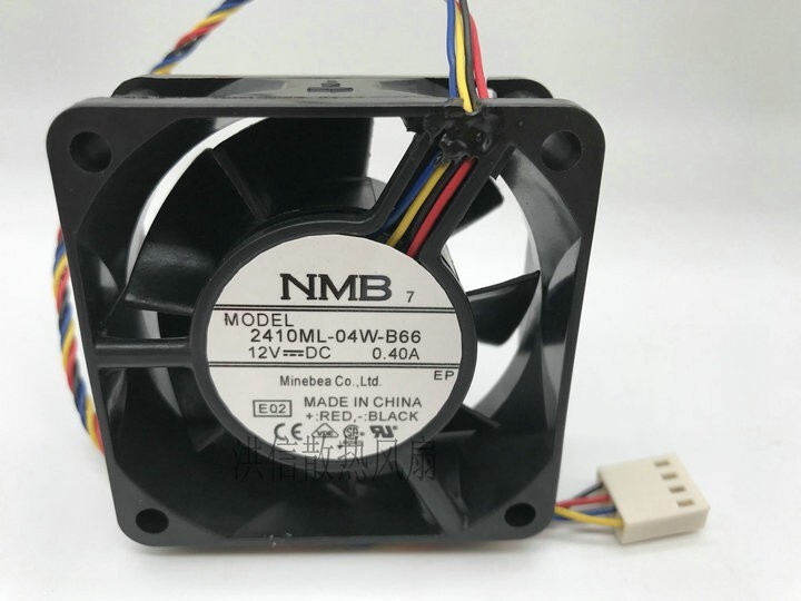 NMB 2410ML-04W-B66 6025 DC12V 0.40A 6cm 60 x 25MM4 wire cooling fan