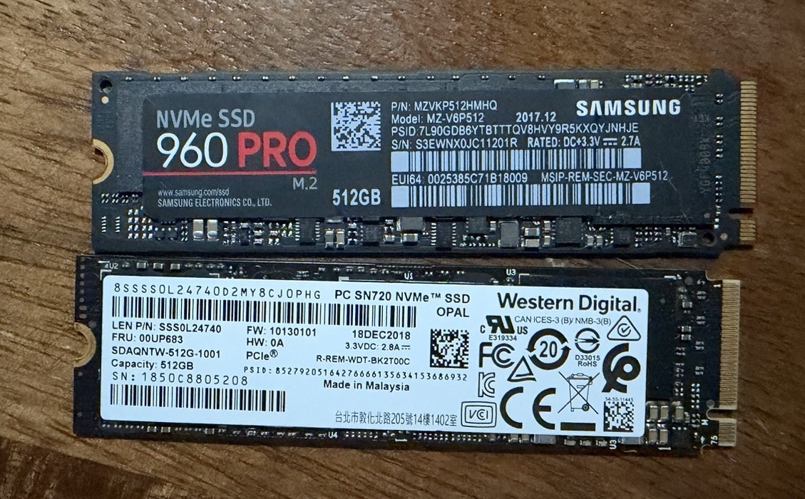 Samsung 960 EVO Internal SSD 500GB NVMe M.2 - (MZ-V6E500)