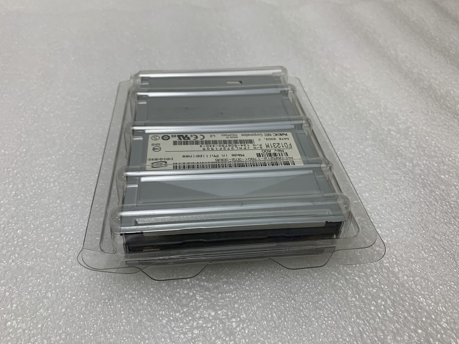 internal 3.5-inch 1.44MB floppy disk drive manufactured by NEC Corporation