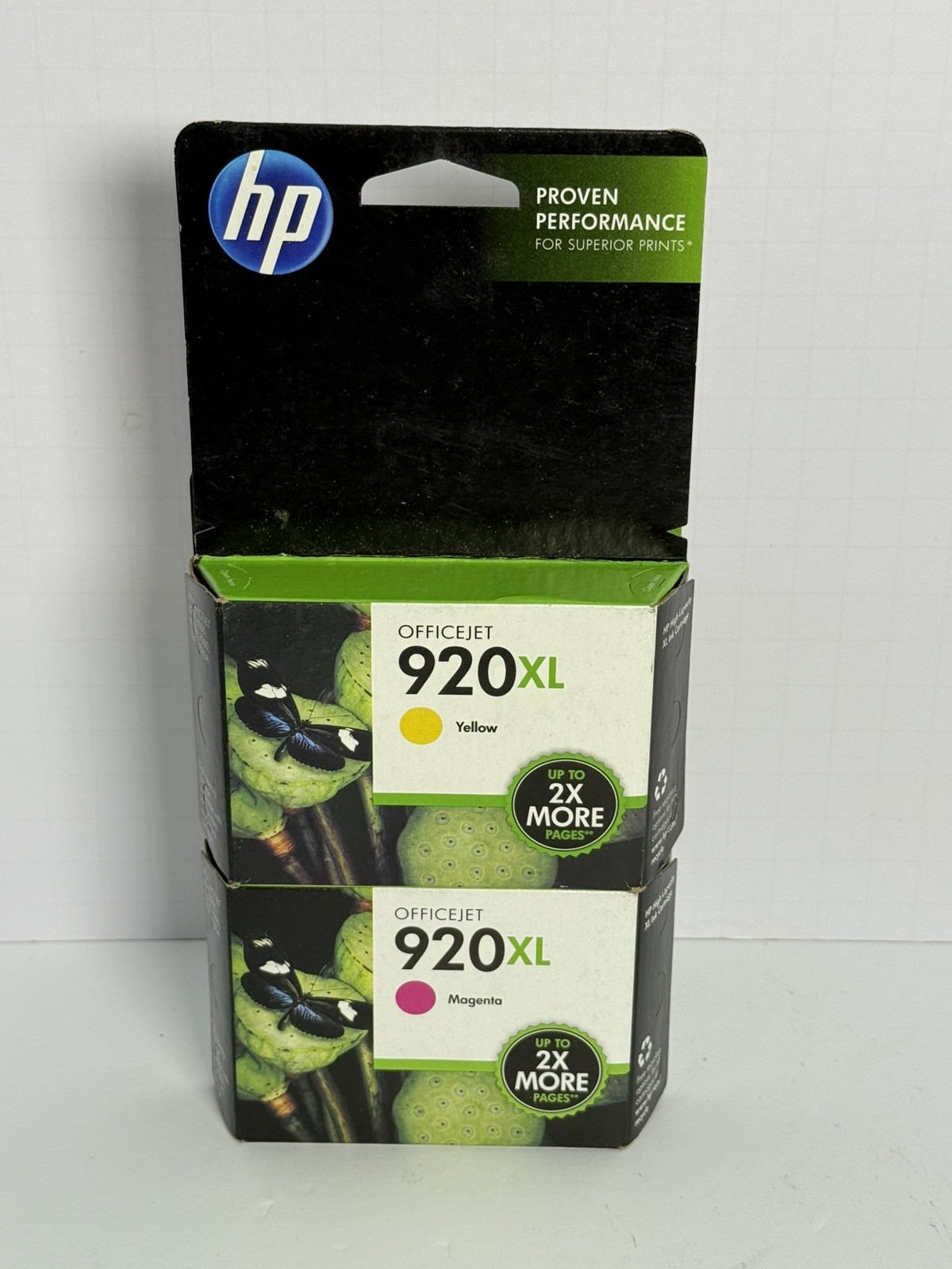 Genuine HP 920XL High Yield OfficeJet Magenta & Yellow Exp: 2014