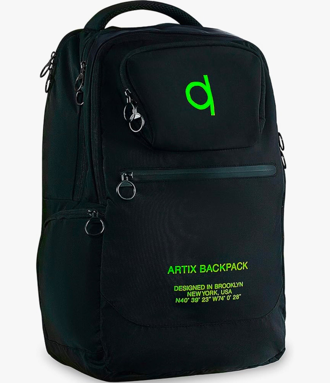 ARTIX® Waterproof Laptop Backpack for Men & Women | Large Black & Green 