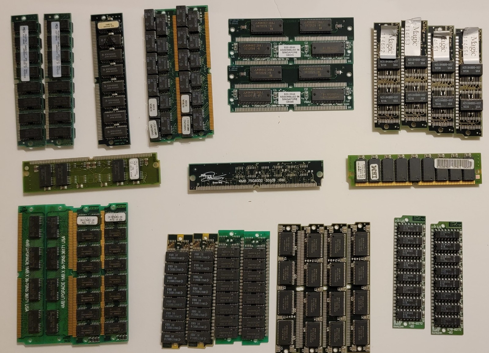 Computer Mac RAM Memory Modules SIMM DIMM mixed lot 30 sticks used