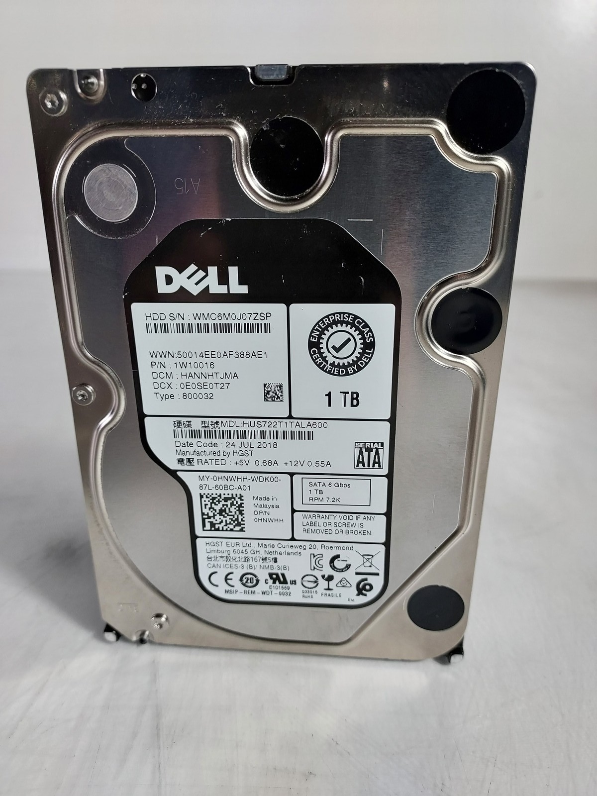 HGST Dell HUS722T1TALA600 1 TB SATA III 3.5 in Enterprise Hard Drive