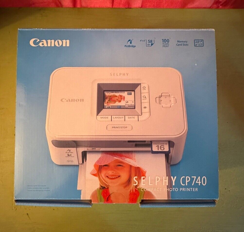 Canon SELPHY CP740 Digital Photo Compact Printer - In Box, Never Used