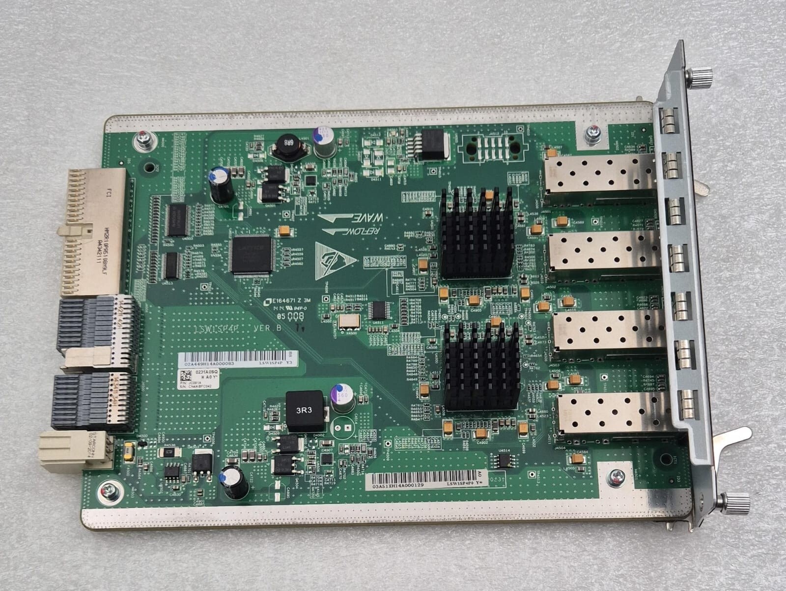 HP LSW1SP4P LSW1SP4P0 JC091A 4-port 10GbE SFP+ Switch Expansion Board