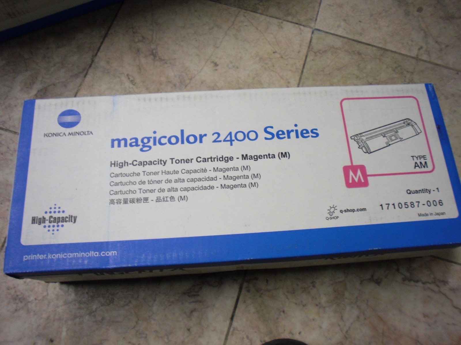 HY Genuine Konica Minolta 2400W 2430 2500W 2550 2590 Toner Magenta 1710587-006